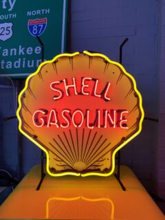 shell gasoline neon verlichting oldies saloon